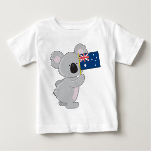 Koala Australian Flag Baby T-Shirt