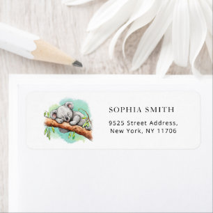 Koala baby shower return address
