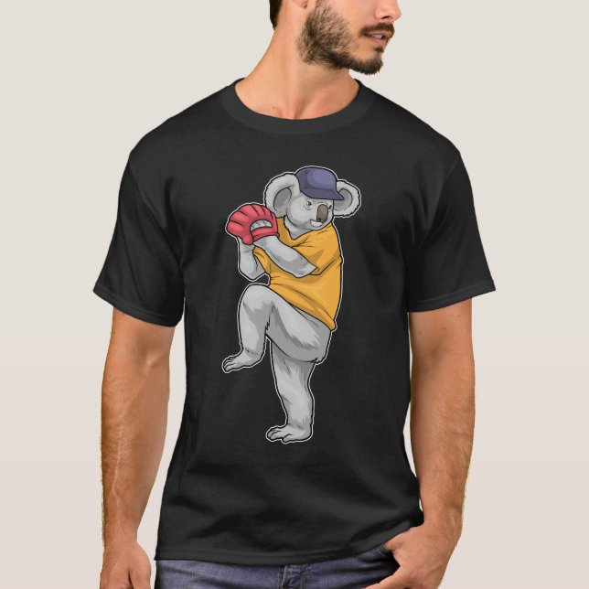 Koala Baseball Baseball glove T-Shirt (Front)