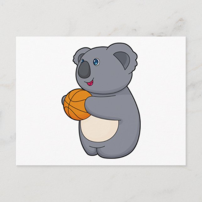 Koala Basketball player Basketball Postcard (Front)