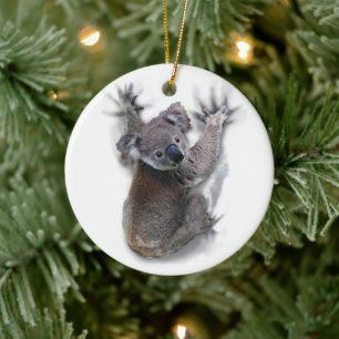 Koala Bear Animal Graphic Gifts For Koala Lovers Ceramic Tree Decoration