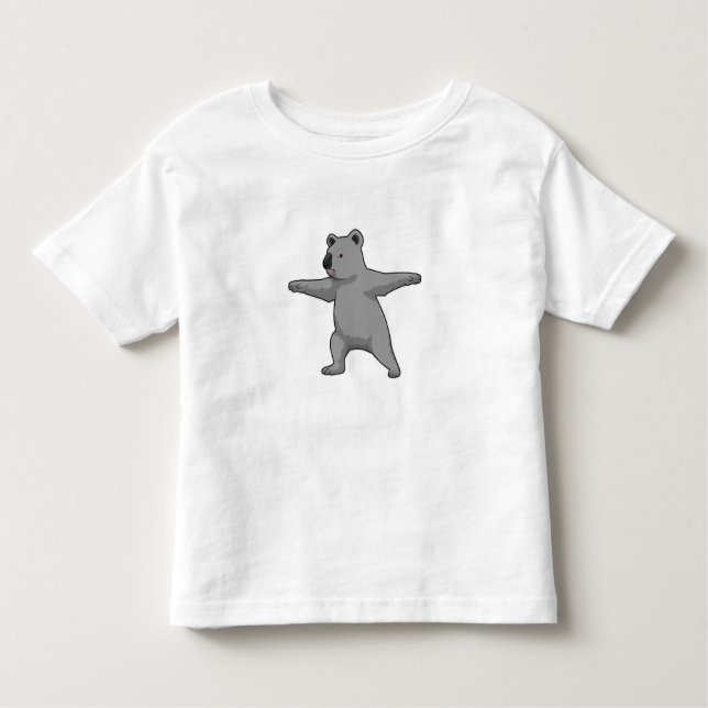 Koala bear at Yoga Fitness Toddler T-Shirt (Front)