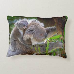 koala bear Aussie outback bush tree forest climb Decorative Cushion