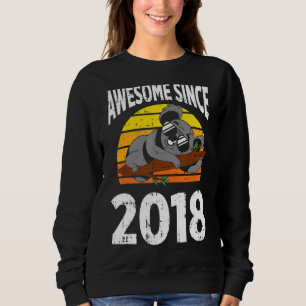 Koala Bear Awesome Since 2018 4th Birthday 4 Years Sweatshirt
