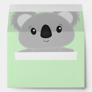 Koala Bear Baby Shower Envelope