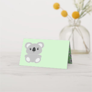 Koala Bear Baby Shower Place Card