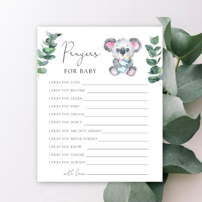 Koala bear baby shower Prayers for baby (Creator Uploaded)