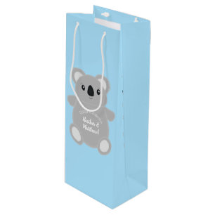 Koala Bear Baby Shower Wine Gift Bag