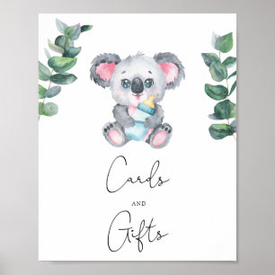 Koala Bear - cards and gifts baby shower Poster