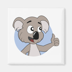 Koala bear cartoon magnet
