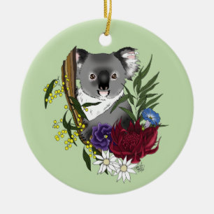 Koala Bear Ceramic Tree Decoration