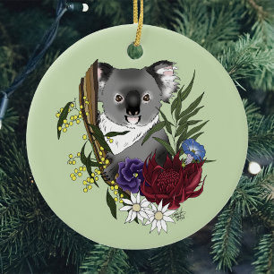 Koala Bear Ceramic Tree Decoration
