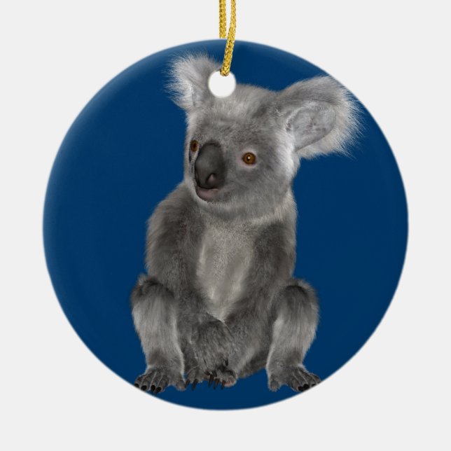Koala Bear Ceramic Tree Decoration (Front)