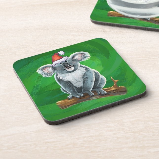 Koala Bear Christmas Coaster (Left Side)
