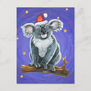 Koala Bear Christmas Holiday Postcard
