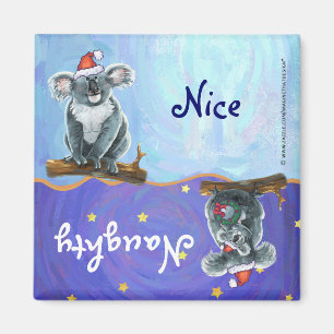 Koala Bear Christmas Magnet