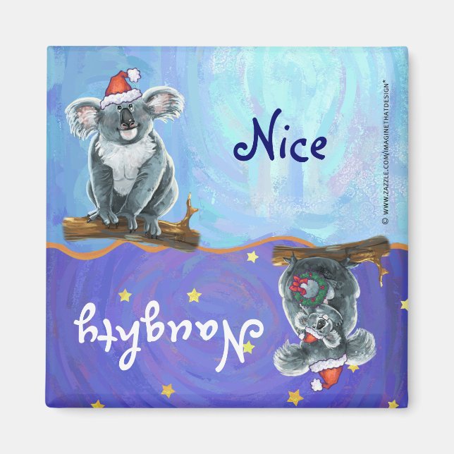 Koala Bear Christmas Magnet (Front)