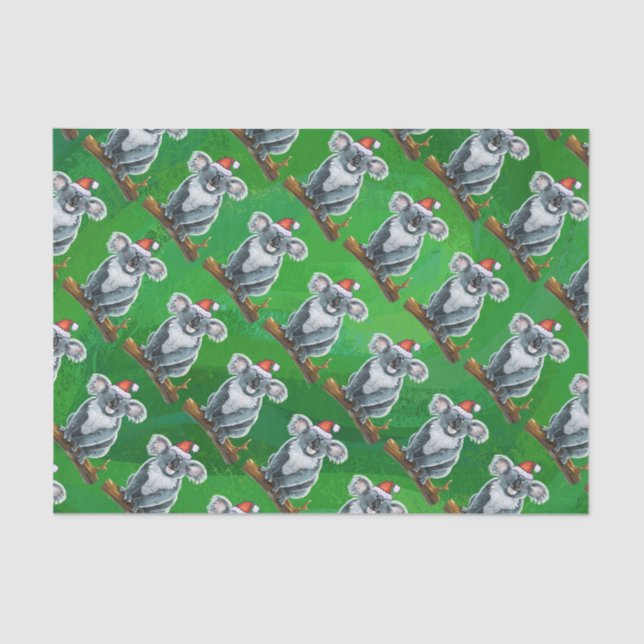 Koala Bear Christmas Tissue Paper (Front)