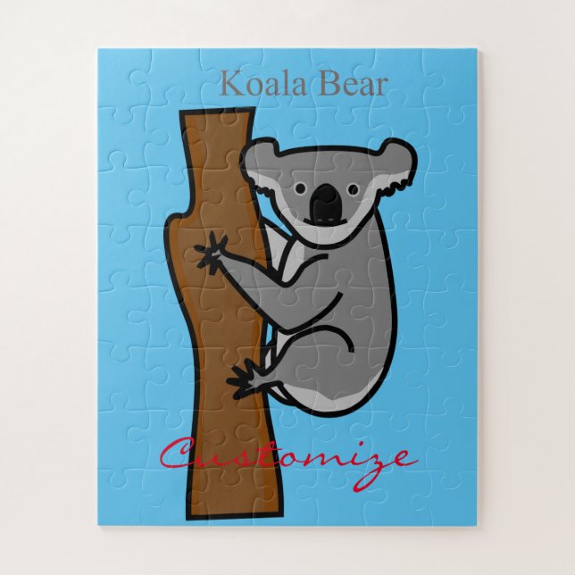 Koala Bear Climbing Tree Thunder_Cove Jigsaw Puzzle (Vertical)