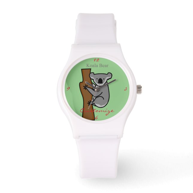 Koala Bear Climbing Tree Thunder_Cove Watch (Front)