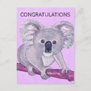 Koala Bear Congratulations Postcard