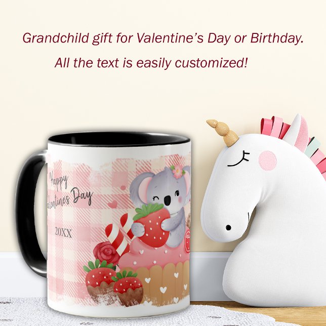 Koala Bear Cupcake Kid's Valentine Mug (Creator Uploaded)