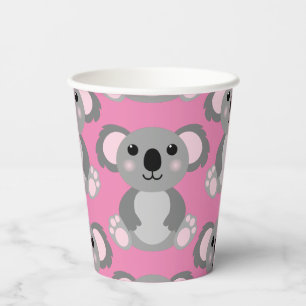 Koala Bear Cute Kid Birthday Party Paper Cups
