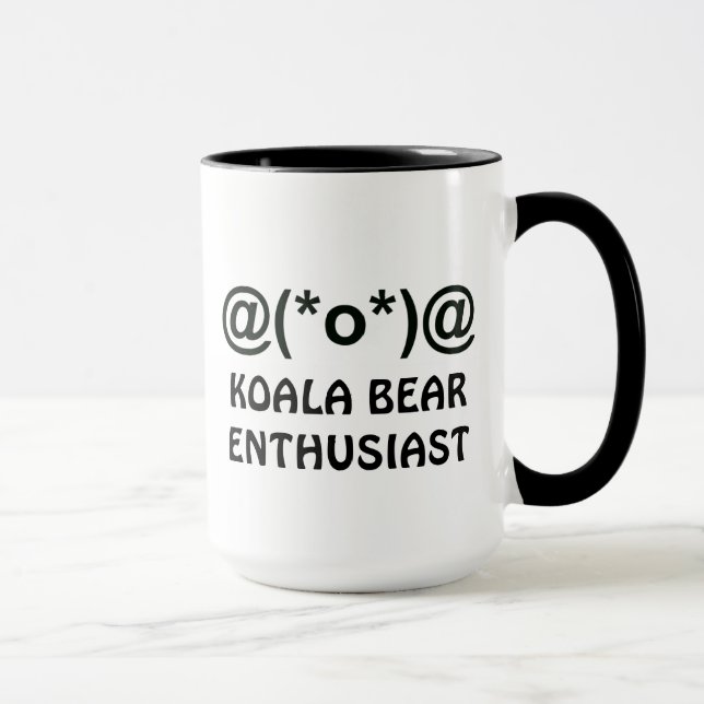 Koala Bear Enthusiast Ringer Mug (Right)