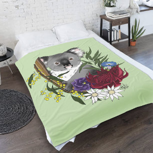 Koala Bear Fleece Blanket