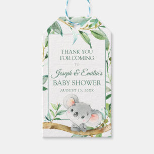 Koala Bear Gift Tags for Favours