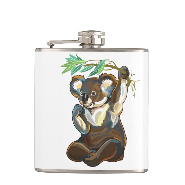 koala bear hip flask (Front)