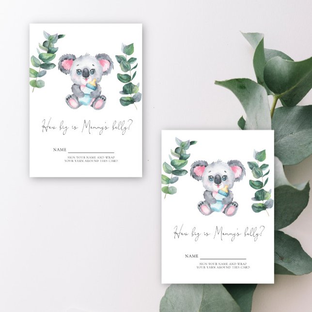 Koala Bear How big is mummy's belly? Enclosure Card (Creator Uploaded)