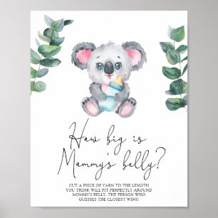 Koala Bear - How big is mummy's belly game Poster