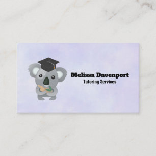 Koala Bear in Graduation Cap Tutor Calling Card