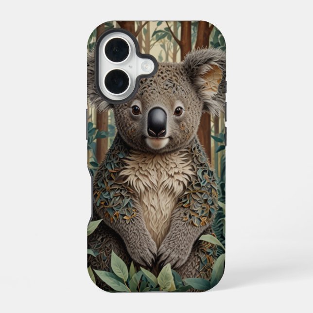 Koala Bear iPhone 16 Case (Back)
