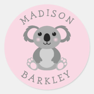 Koala Bear Kid's Cute Envelope Seal Sticker