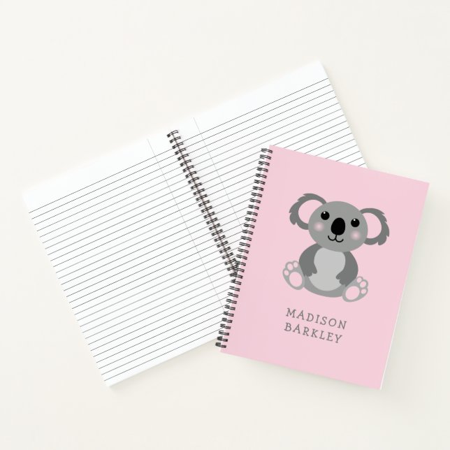 Koala Bear Kid's Cute Notebook (Inside)