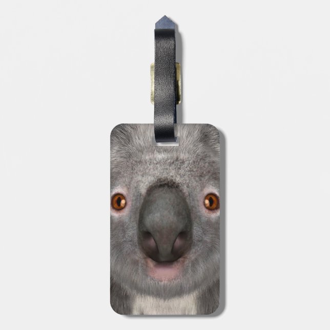 Koala Bear Luggage Tag (Back Vertical)