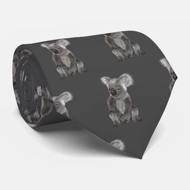 Koala Bear Neck Tie (Rolled)