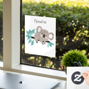 Koala Bear on tree branch Window Decal