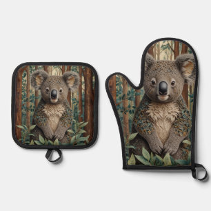 Koala Bear Oven Mitt & Pot Holder Set