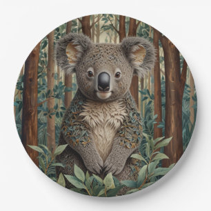 Koala Bear Paper Plate