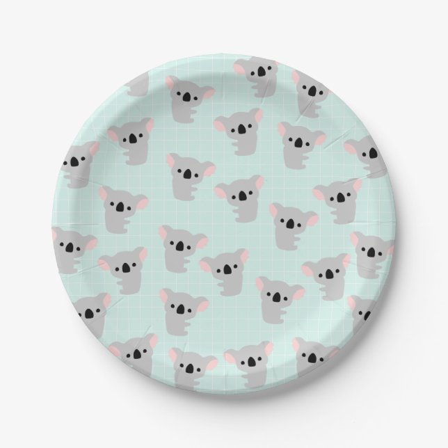 Koala Bear Paper Plates (Front)