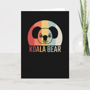 Koala Bear Retro Card