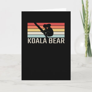 Koala Bear Retro Card