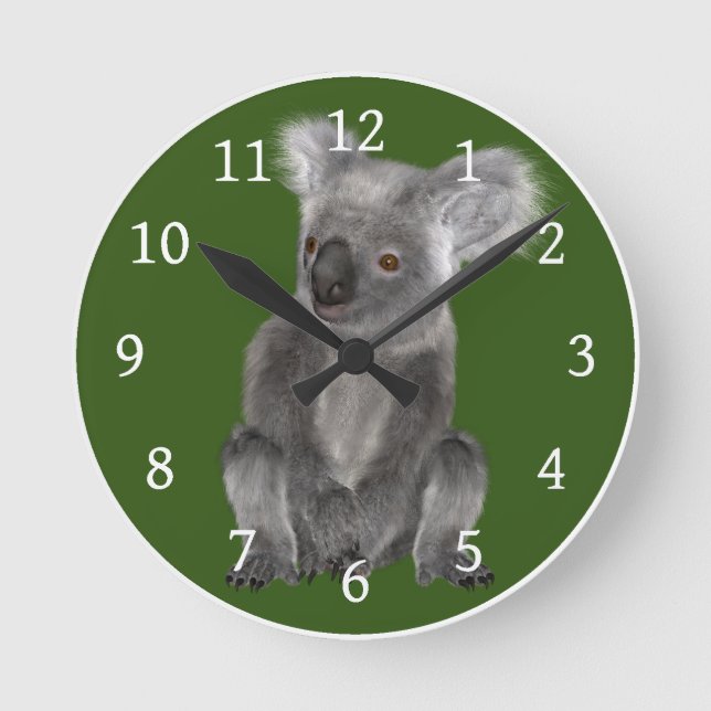 Koala Bear Round Clock (Front)