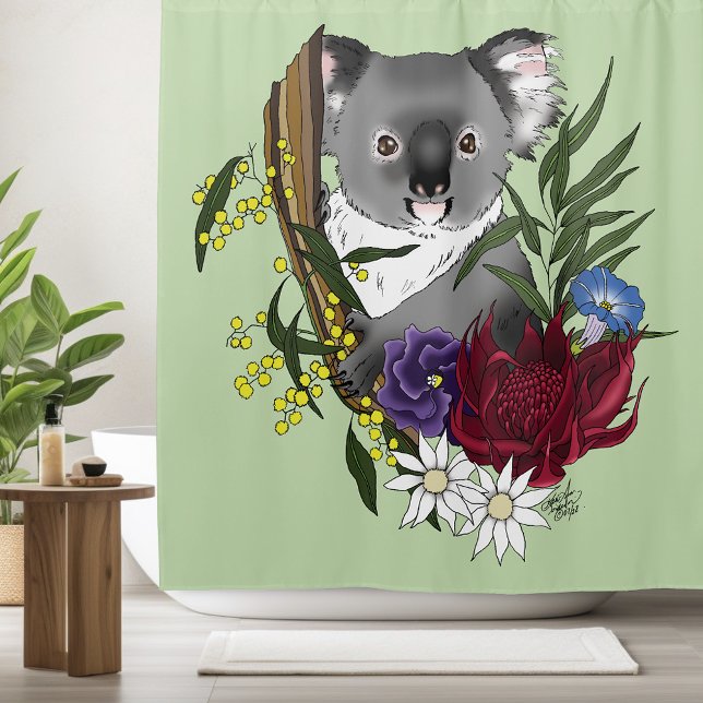 Koala Bear Shower Curtain (Creator Uploaded)