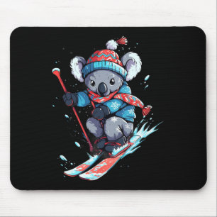 Koala Bear Skiing Skier Ski Winter Snow Mouse Pad