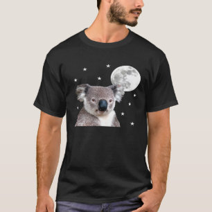 Koala Bear Stars Moon Space   Animal T-Shirt