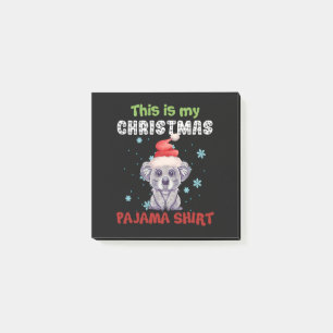 Koala Bear This Is My Christmas Pajama Shirt Post-it Notes